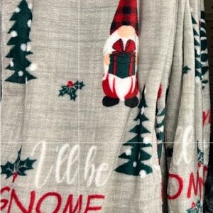 Gnome Holiday Throw Blanket 50x70